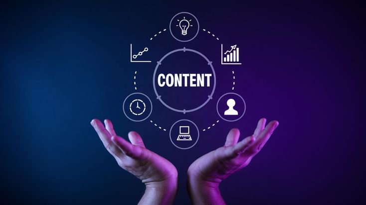 digital marketer content marketing  concept